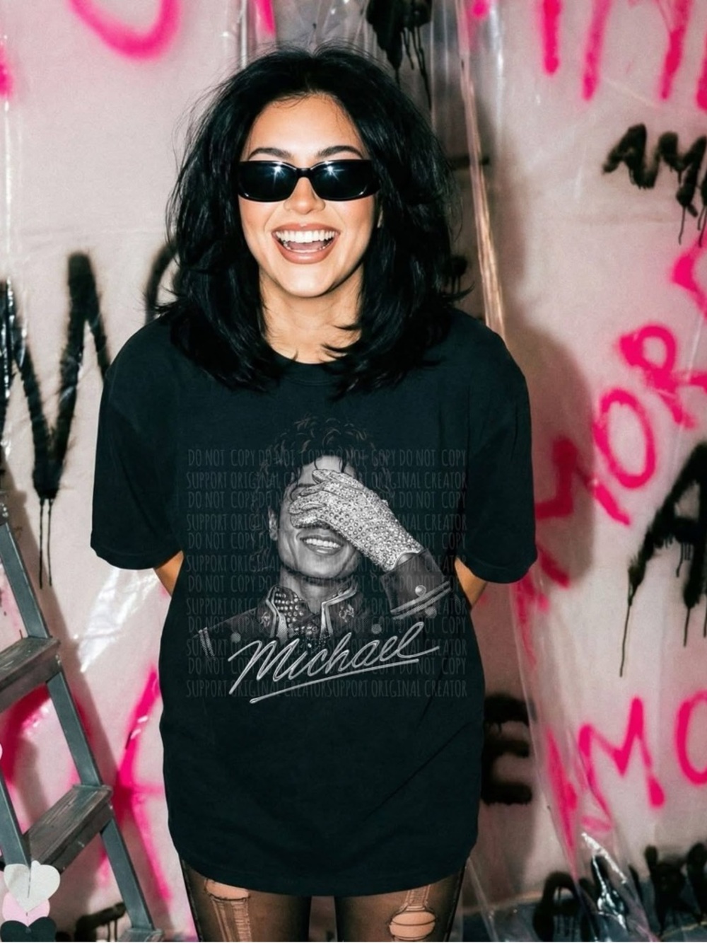 Black Michael Graphic Tshirt for Men - Classic Crewneck XS-3X